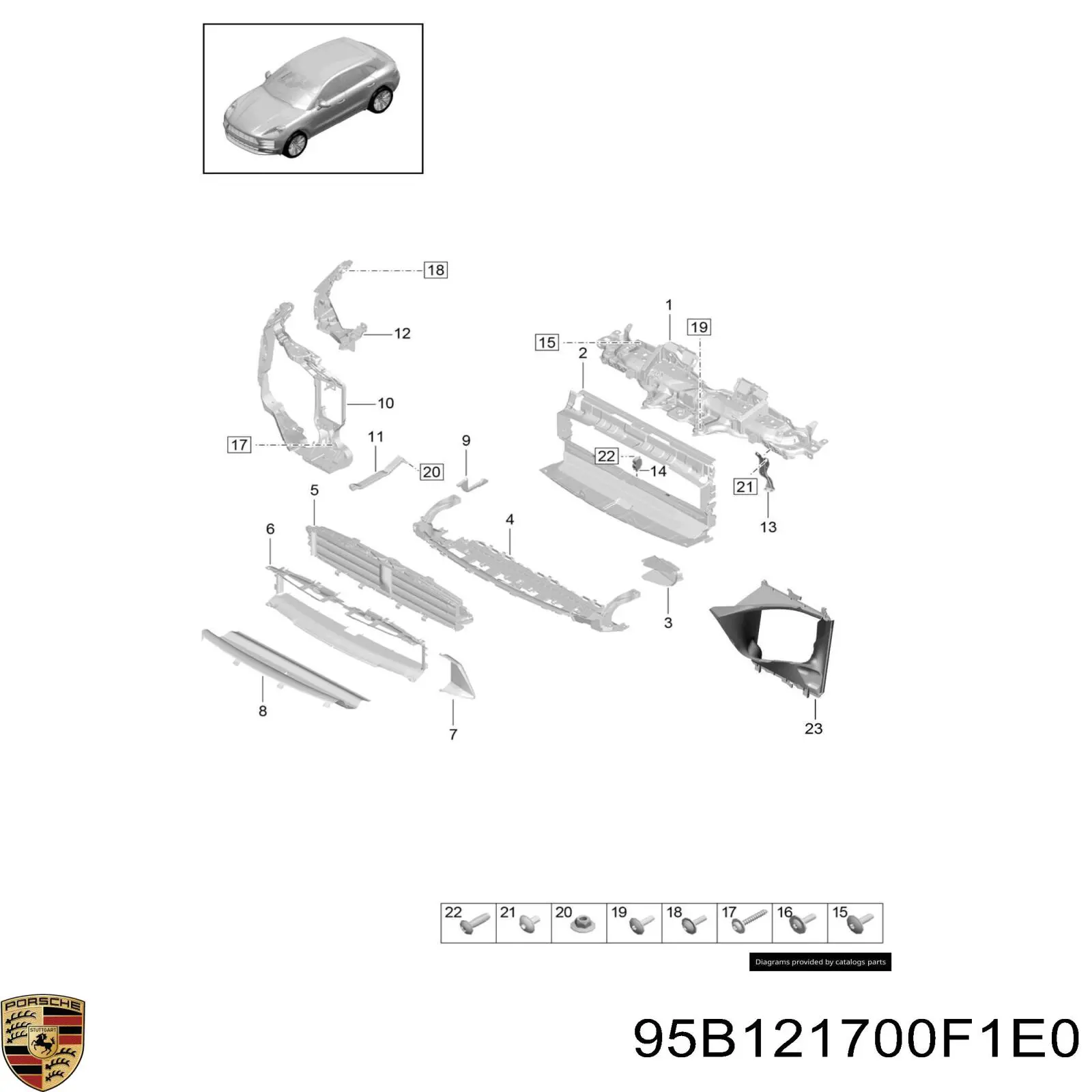  95B121700F1E0 Porsche