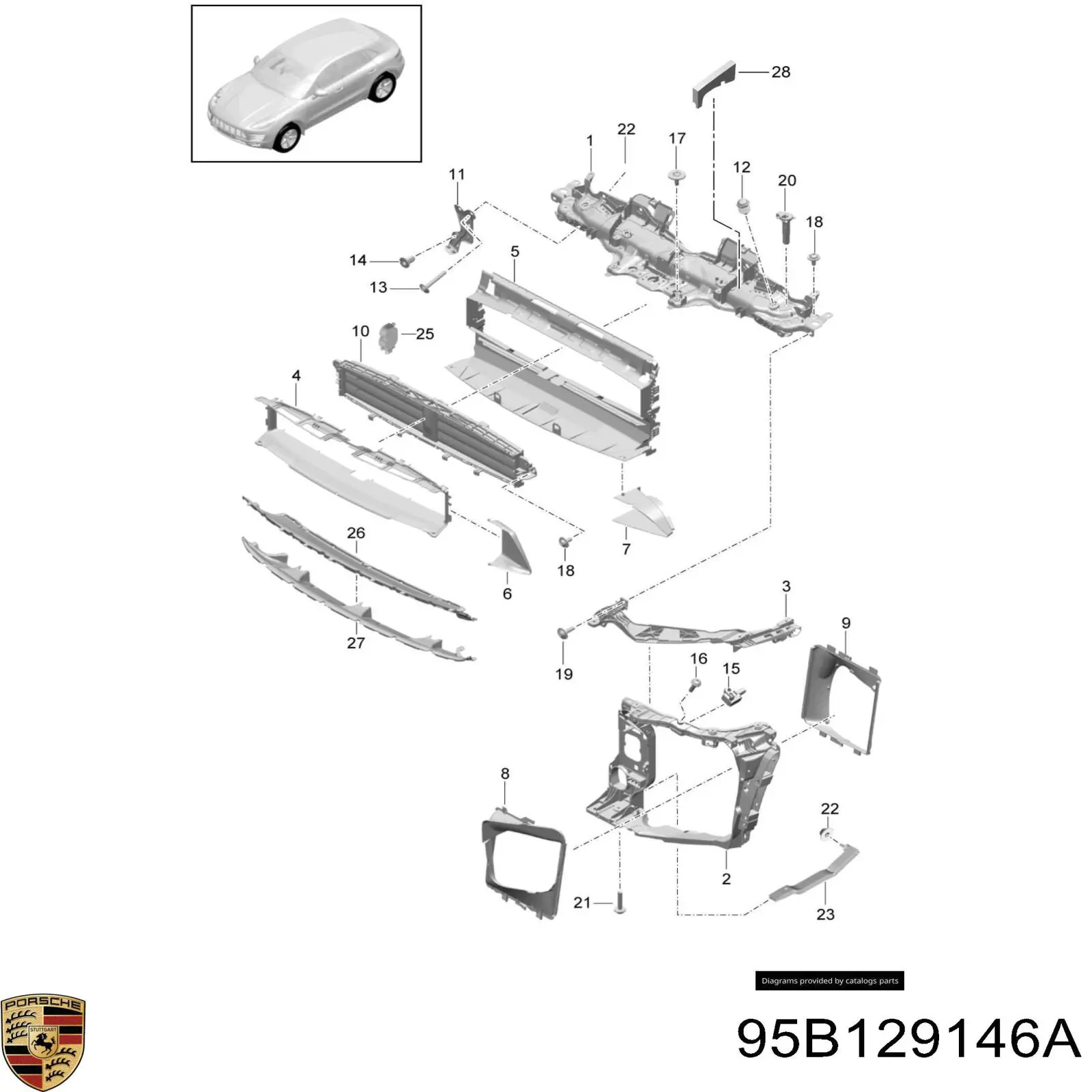 95B129146A Porsche 