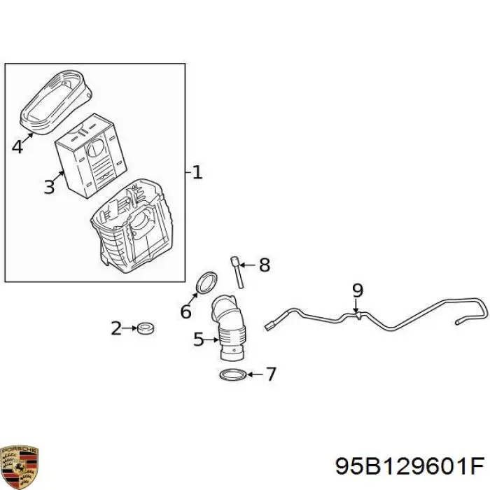 95B129601F Porsche 