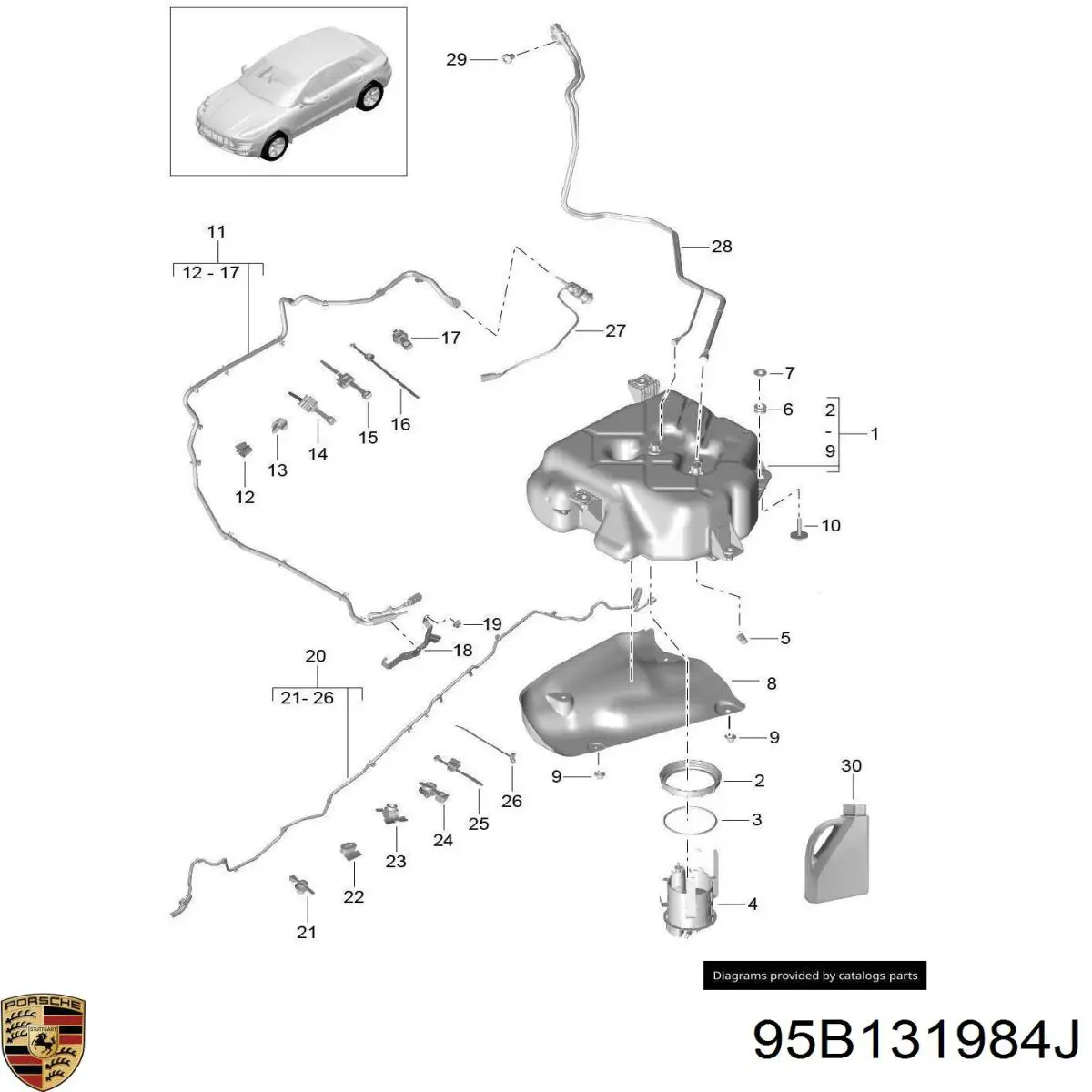  95B131984J Porsche