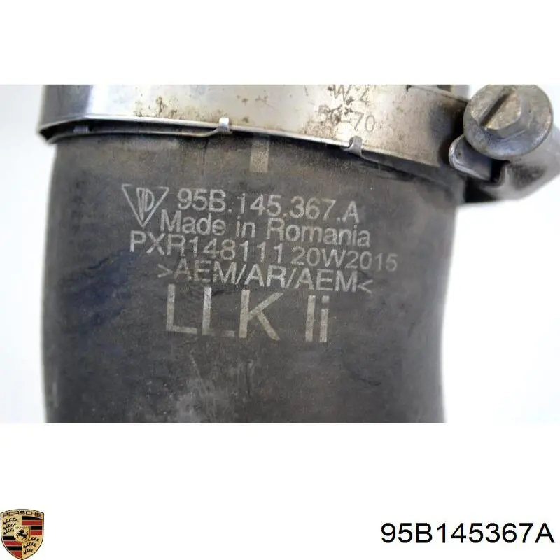 Шланг/патрубок интеркуллера Porsche 95B145367A ціна, від 31.67 USD