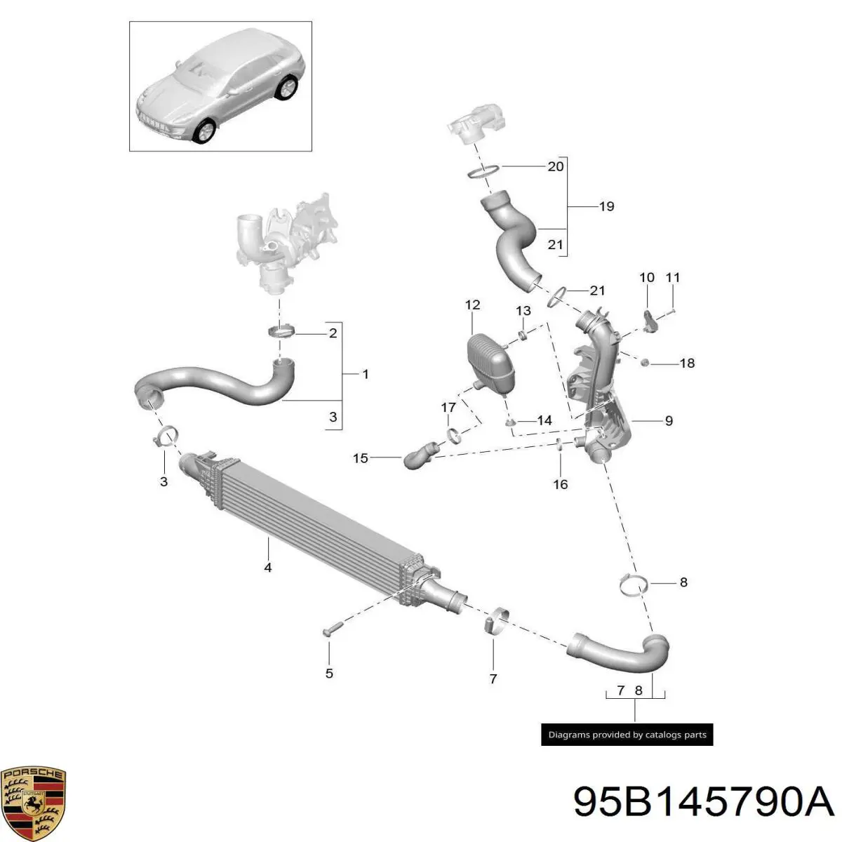  95B145790A Porsche