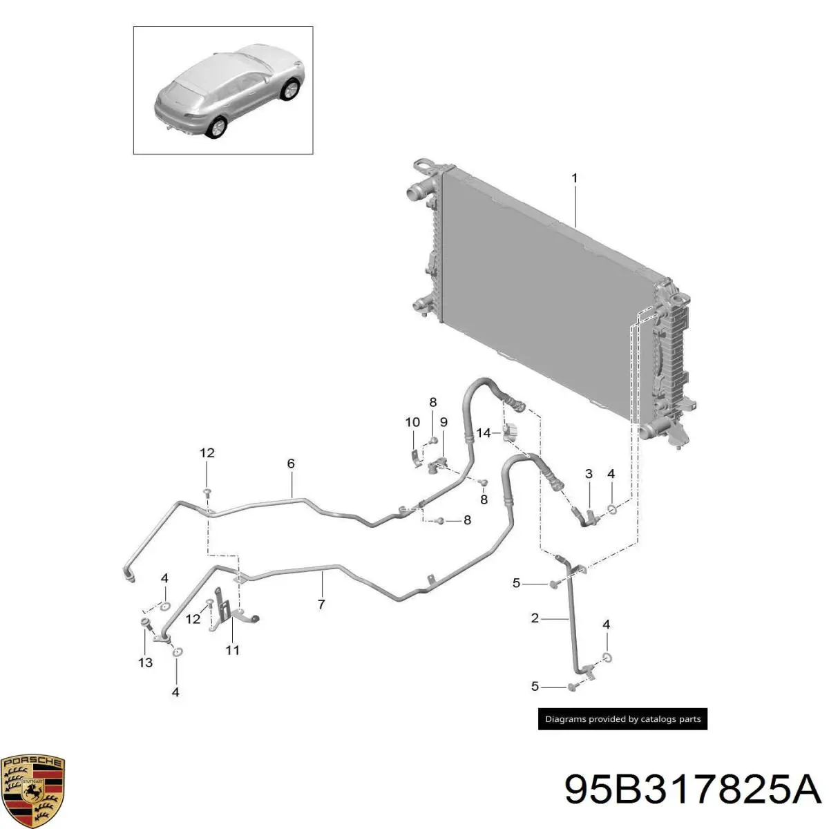 95B317825A Porsche 