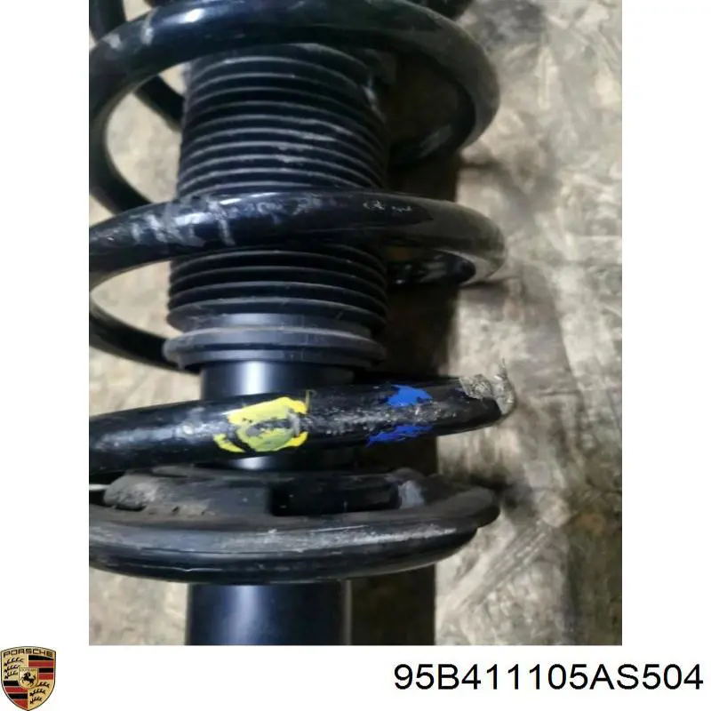 95B411105AS504 Porsche Пружина амортизатора передняя