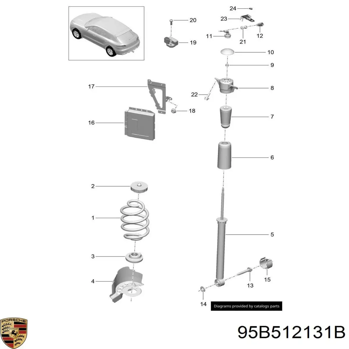 95B512131B Porsche 