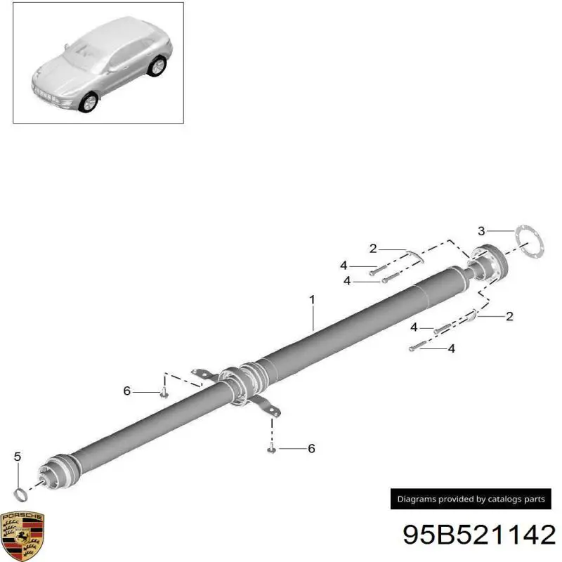 95B521142 Porsche 