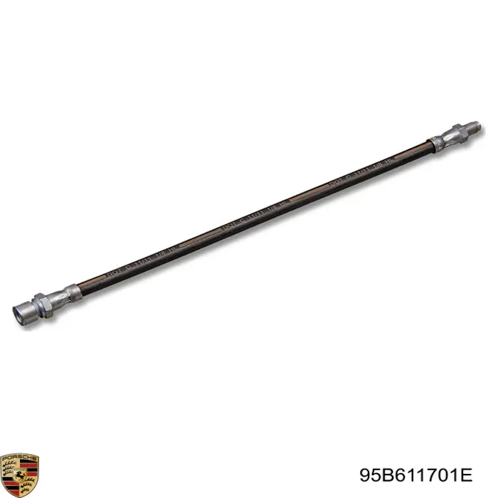 95B611701B Porsche Гнучка гальмівна трубка передня