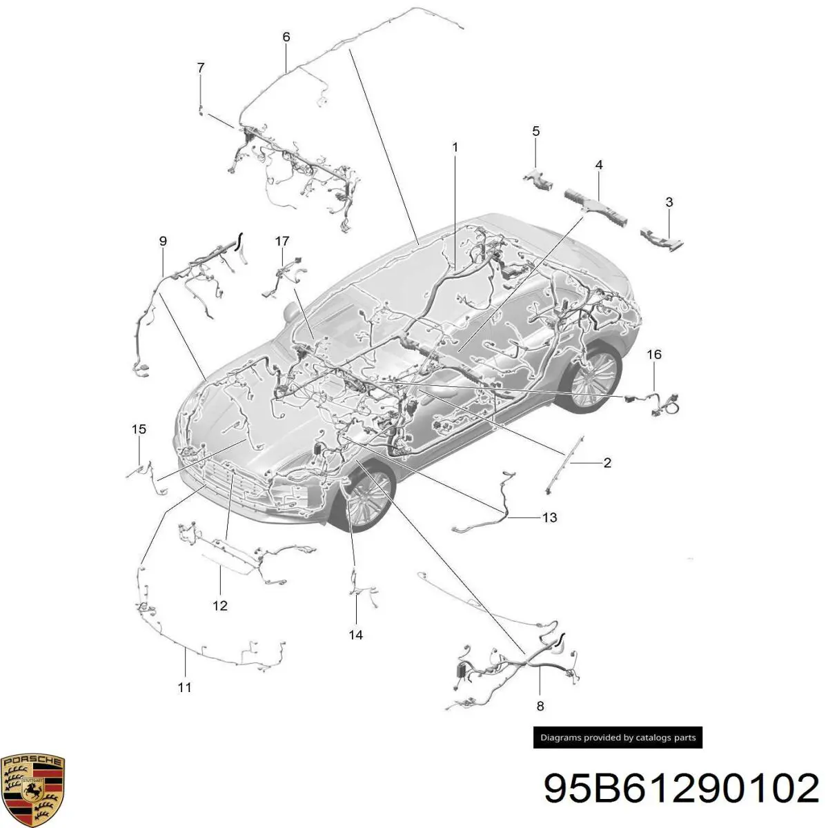 95B61290102 Porsche 
