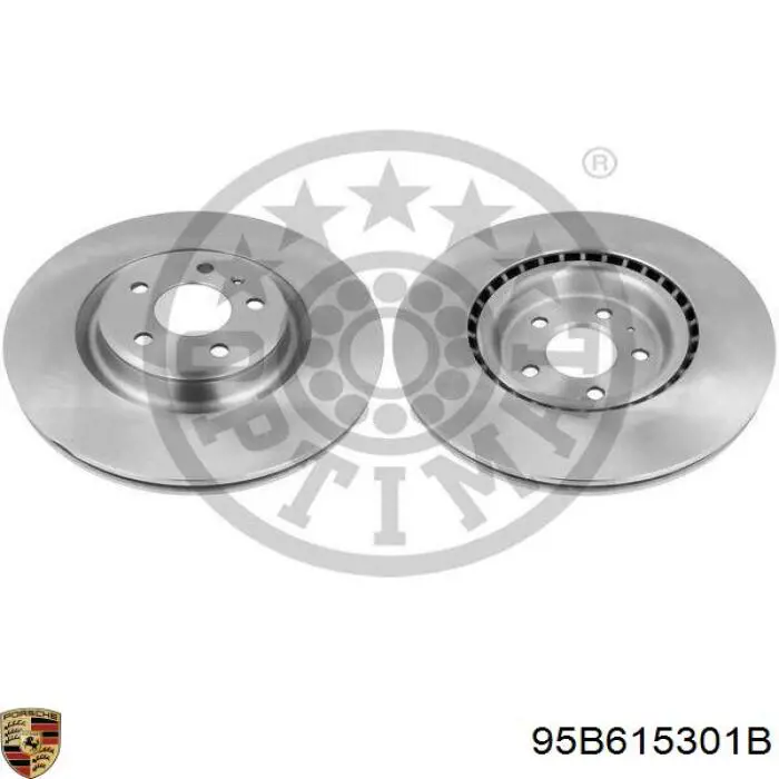 Диск переднього гальма Porsche 95B615301B ціна, від 93.83 USD