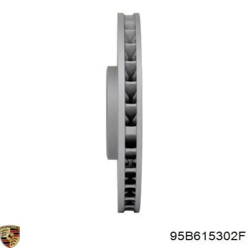Диск переднього гальма Porsche 95B615302F ціна, від 116.52 USD