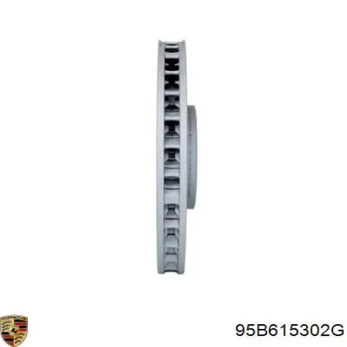 Диск переднього гальма Porsche 95B615302G ціна, від 149.39 USD