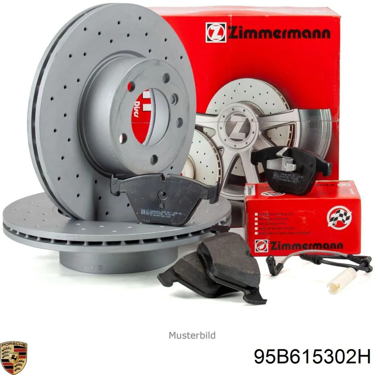Диск переднього гальма Porsche 95B615302H ціна, від 63.33 USD