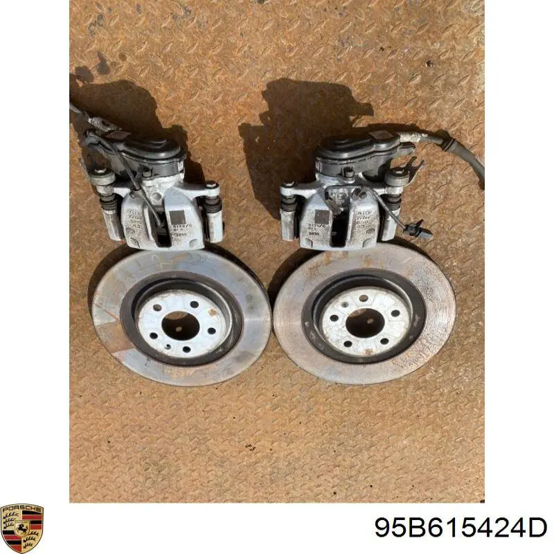 95B615424D Porsche Супорт гальмівний задній правий