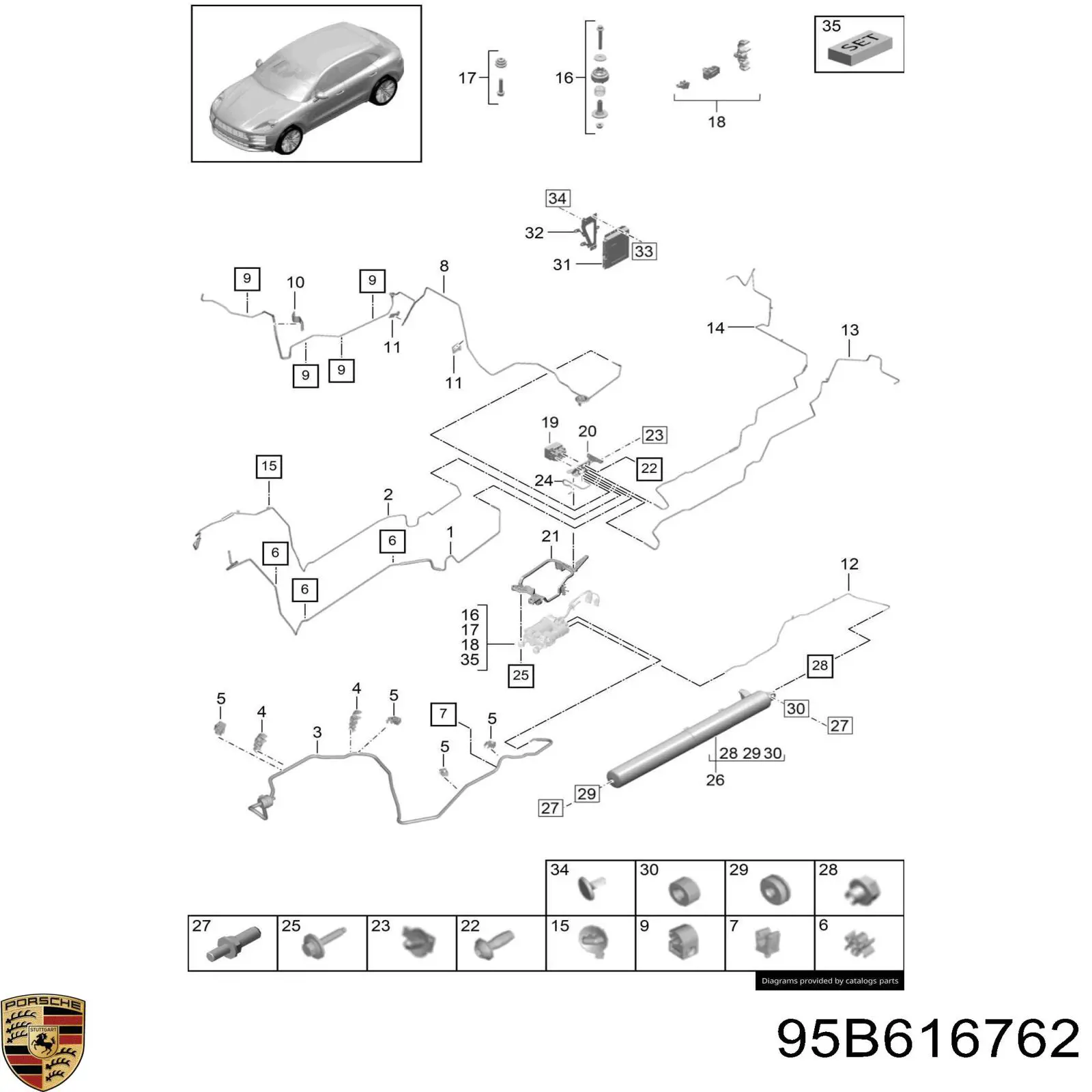 95B616762 Porsche 