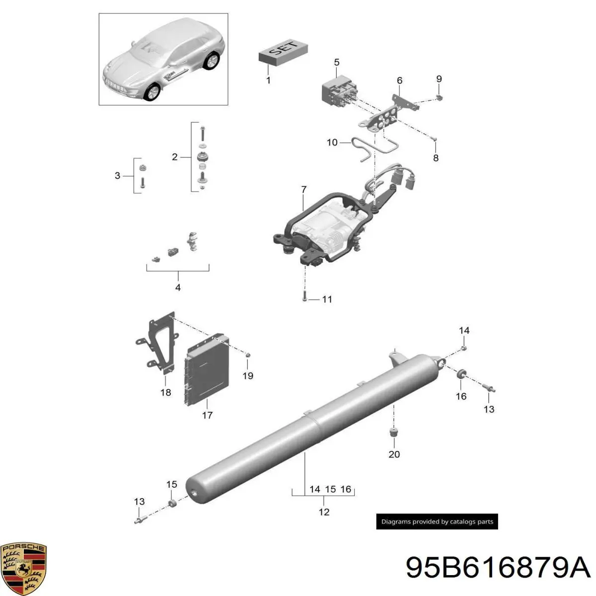  Porsche 95B616879A ціна, від 554.27 USD