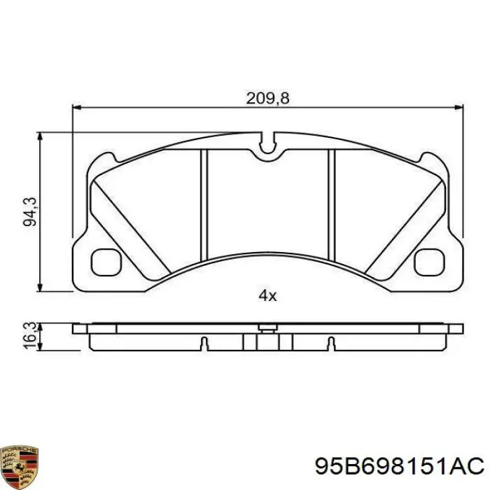 Передні тормозні колодки LP3629 Delphi