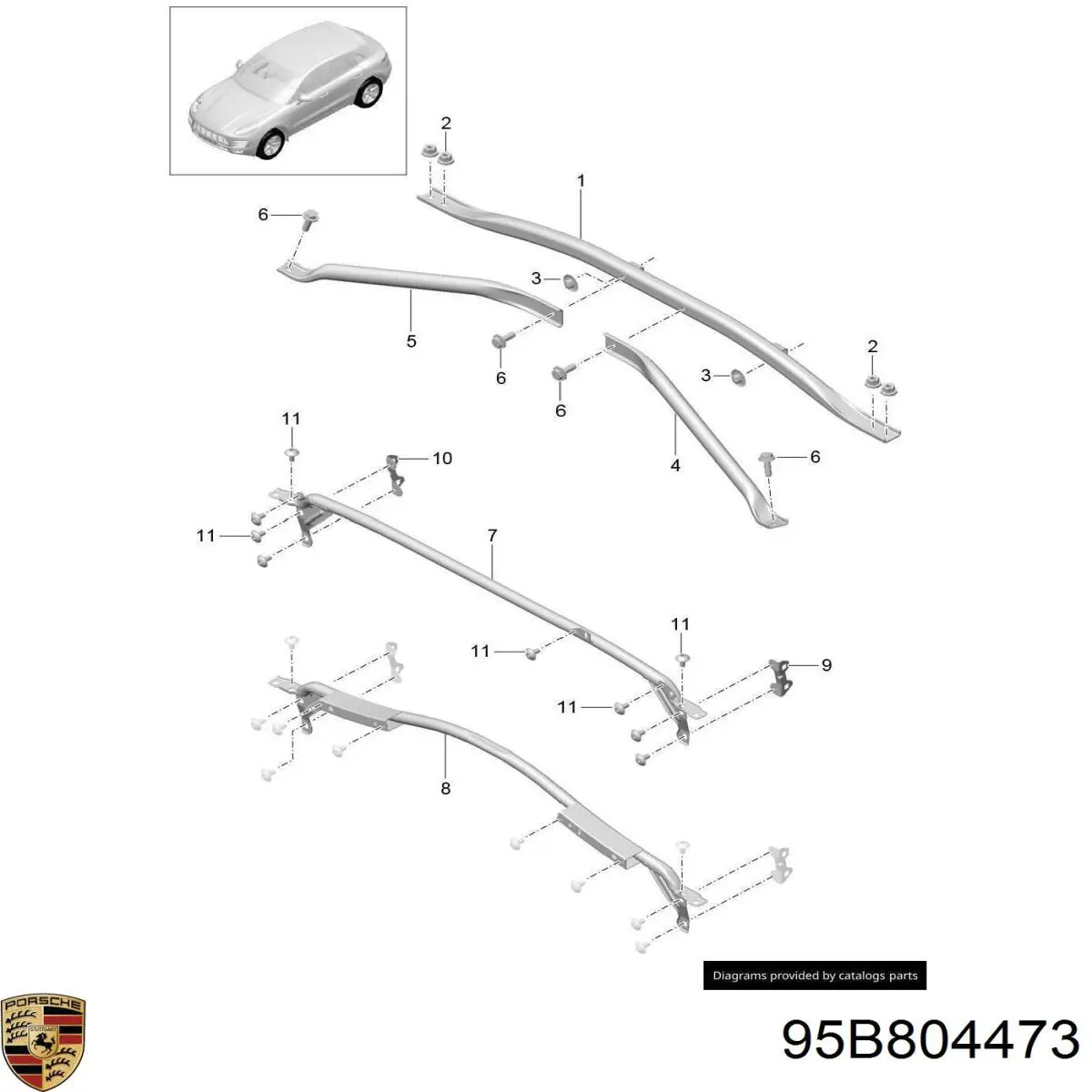 95B804473 Porsche 
