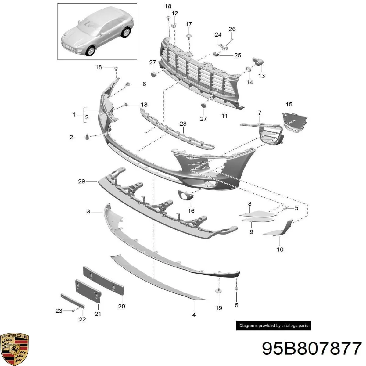  95B807877 Porsche