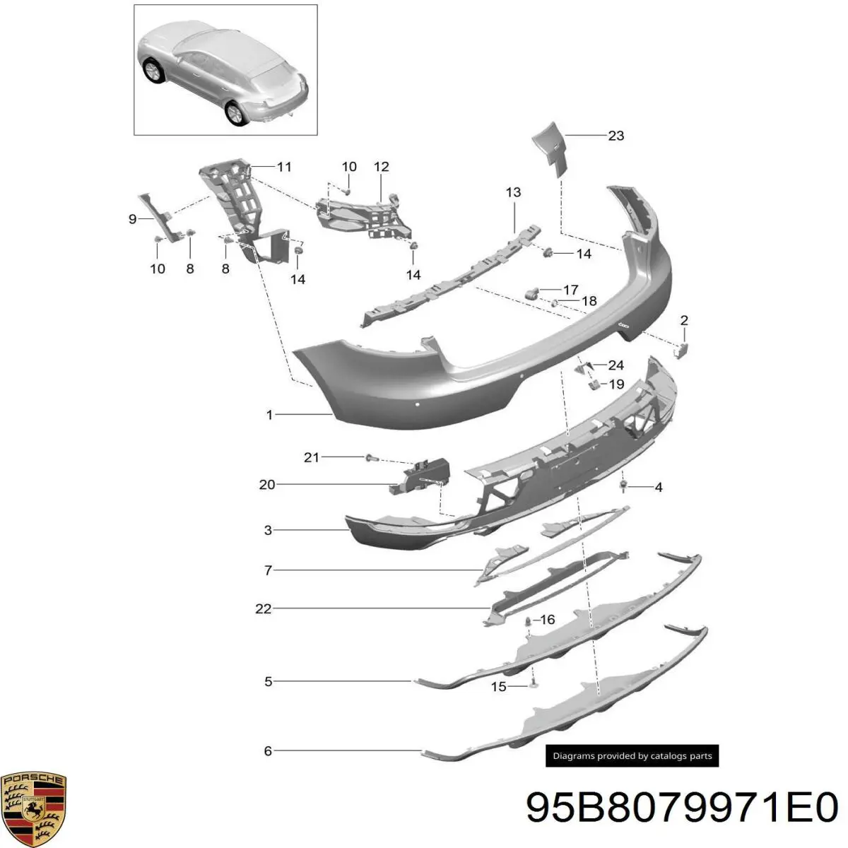  95B8079971E0 Porsche