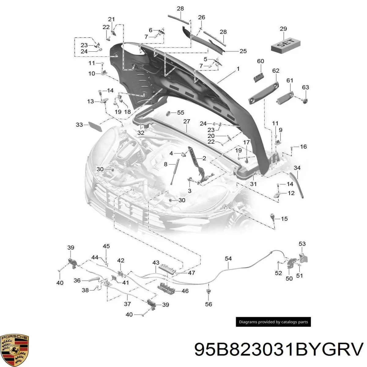  95B823031BYGRV Porsche