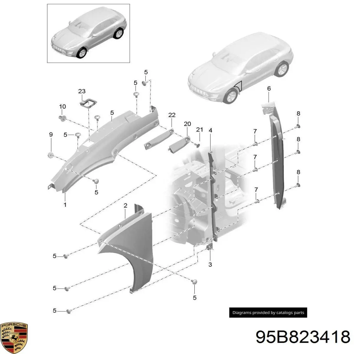  95B823418 Porsche