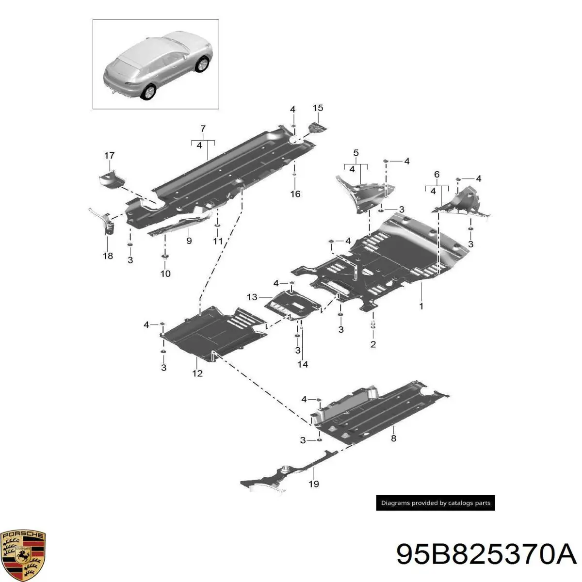  Porsche 95B825370A ціна, від 38.67 USD
