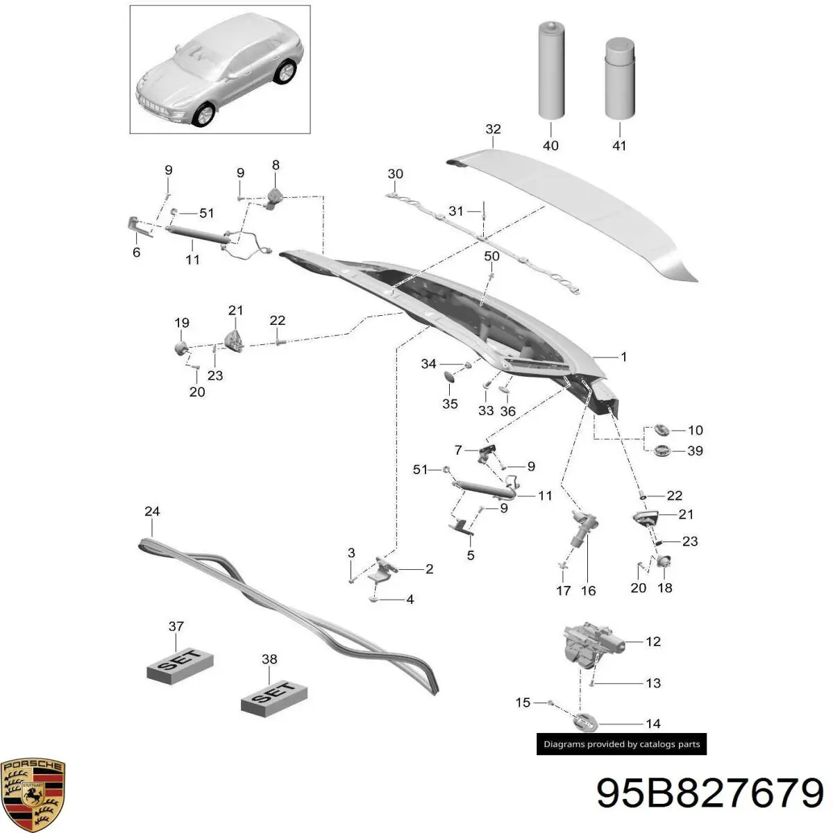 95B827679 Porsche 