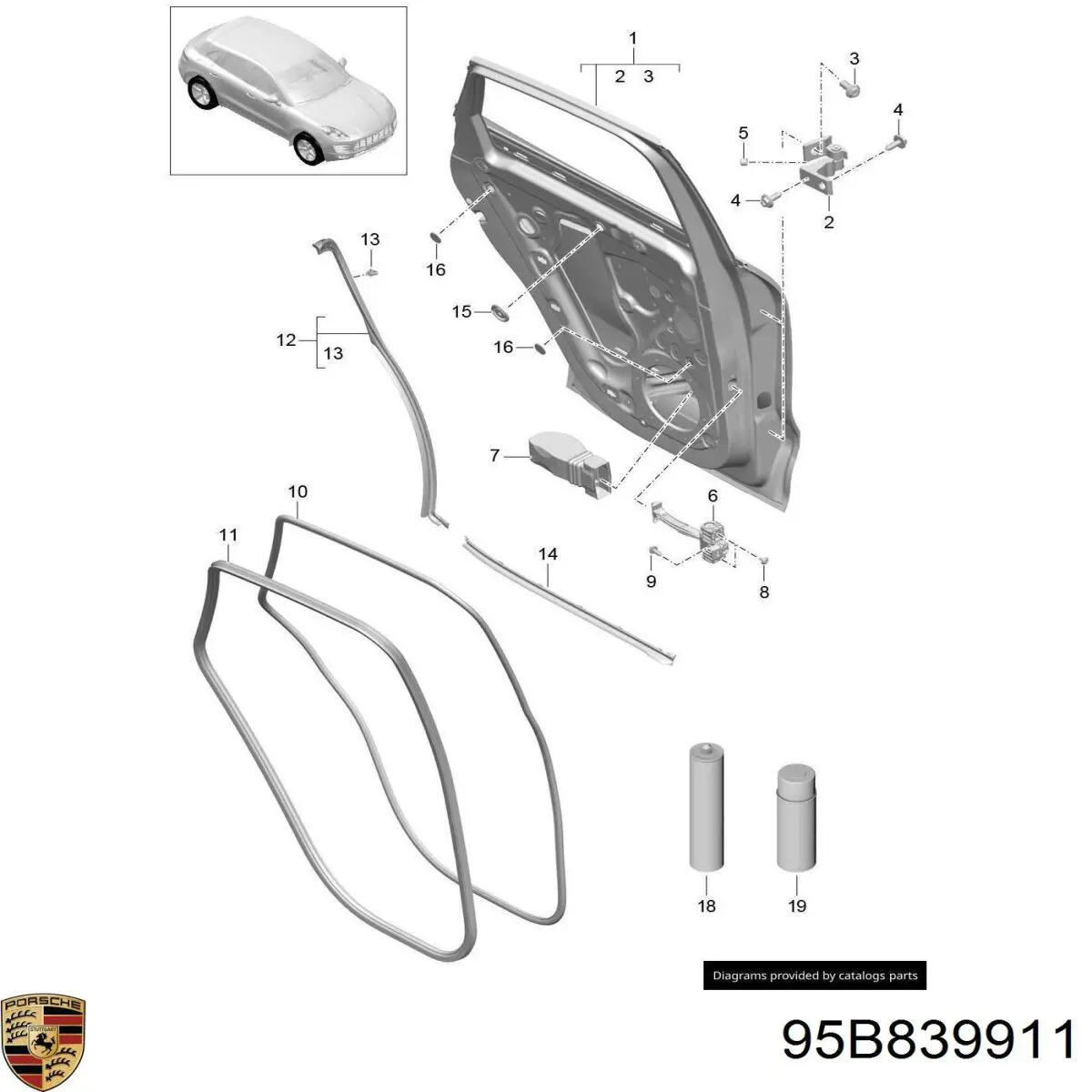 95B839911 Porsche 