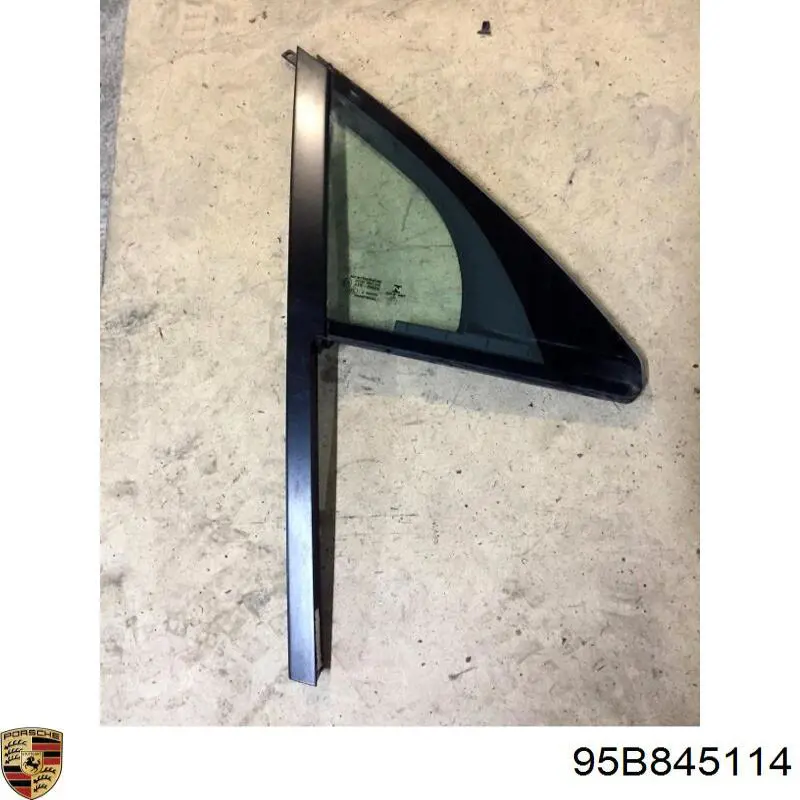 95B845114 Porsche Скло кутове дверей задніх
