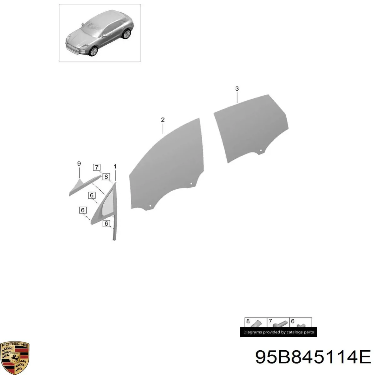  Porsche 95B845114E ціна, від 126.66 USD