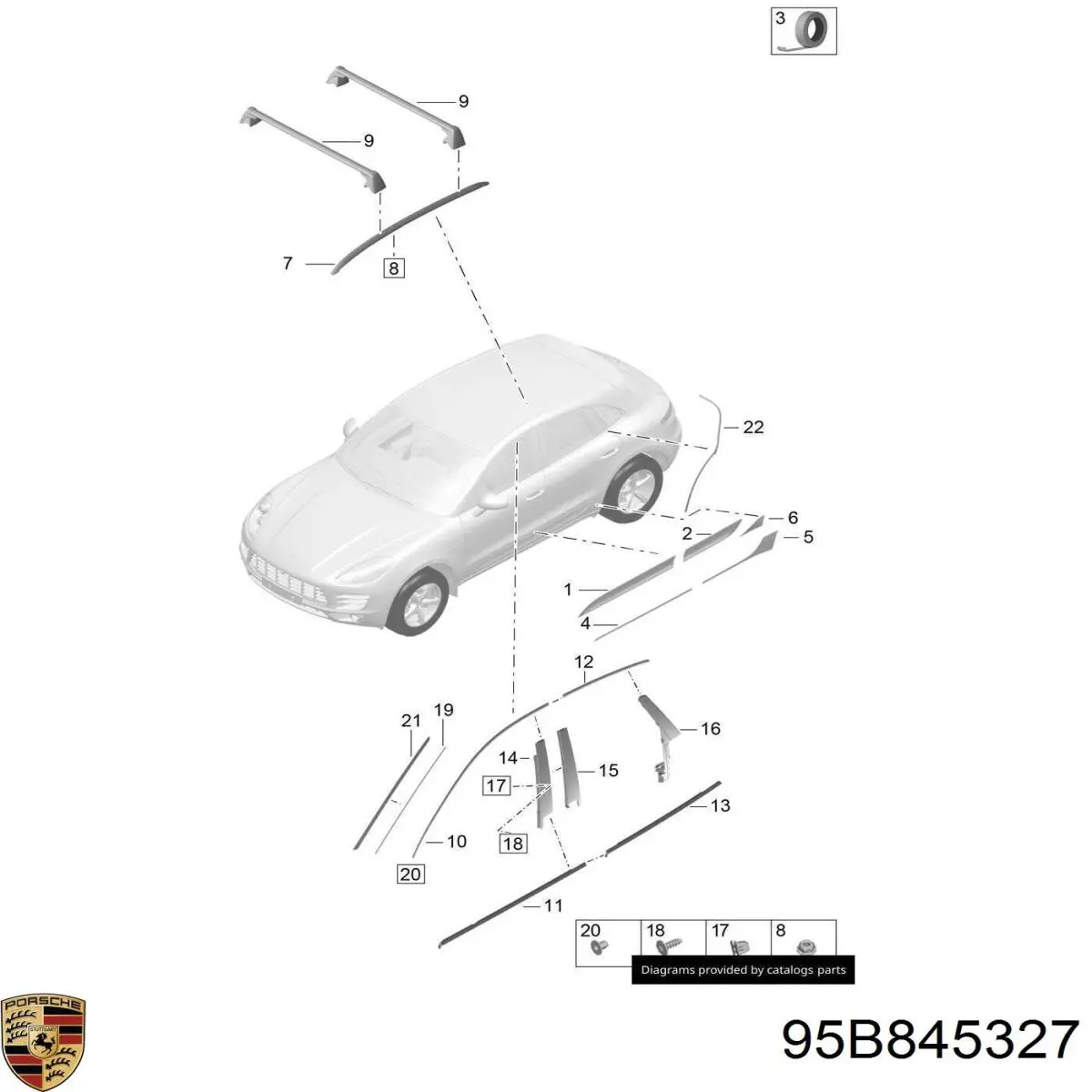  95B845327 Porsche