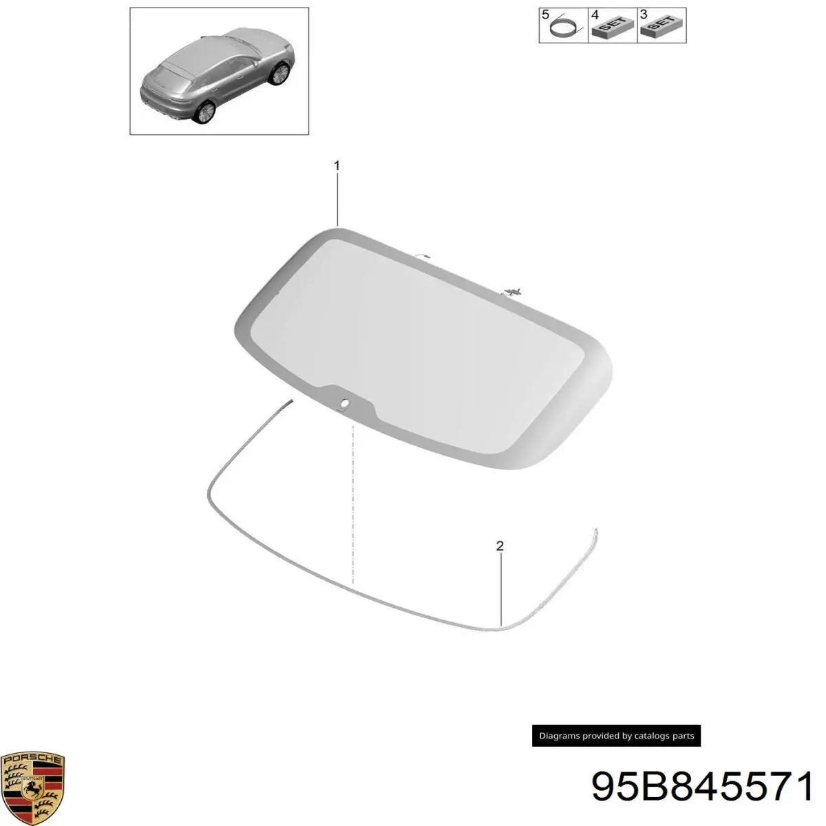 95B845571 Porsche 