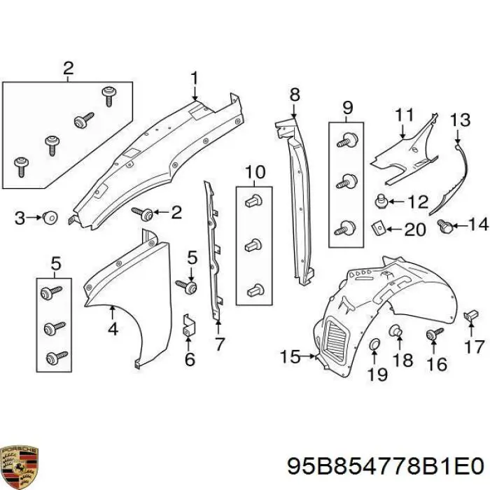  95B854778B1E0 Porsche