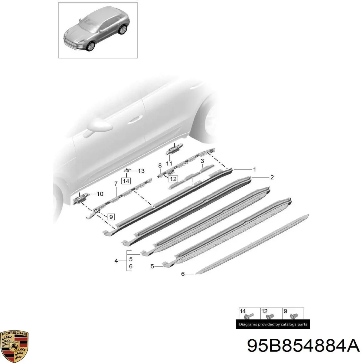 95B854884A Porsche 