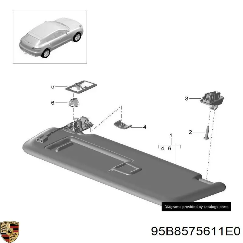  95B8575611E0 Porsche