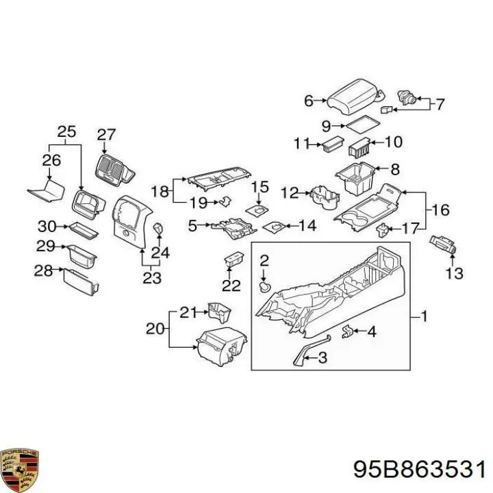 95B863531 Porsche 