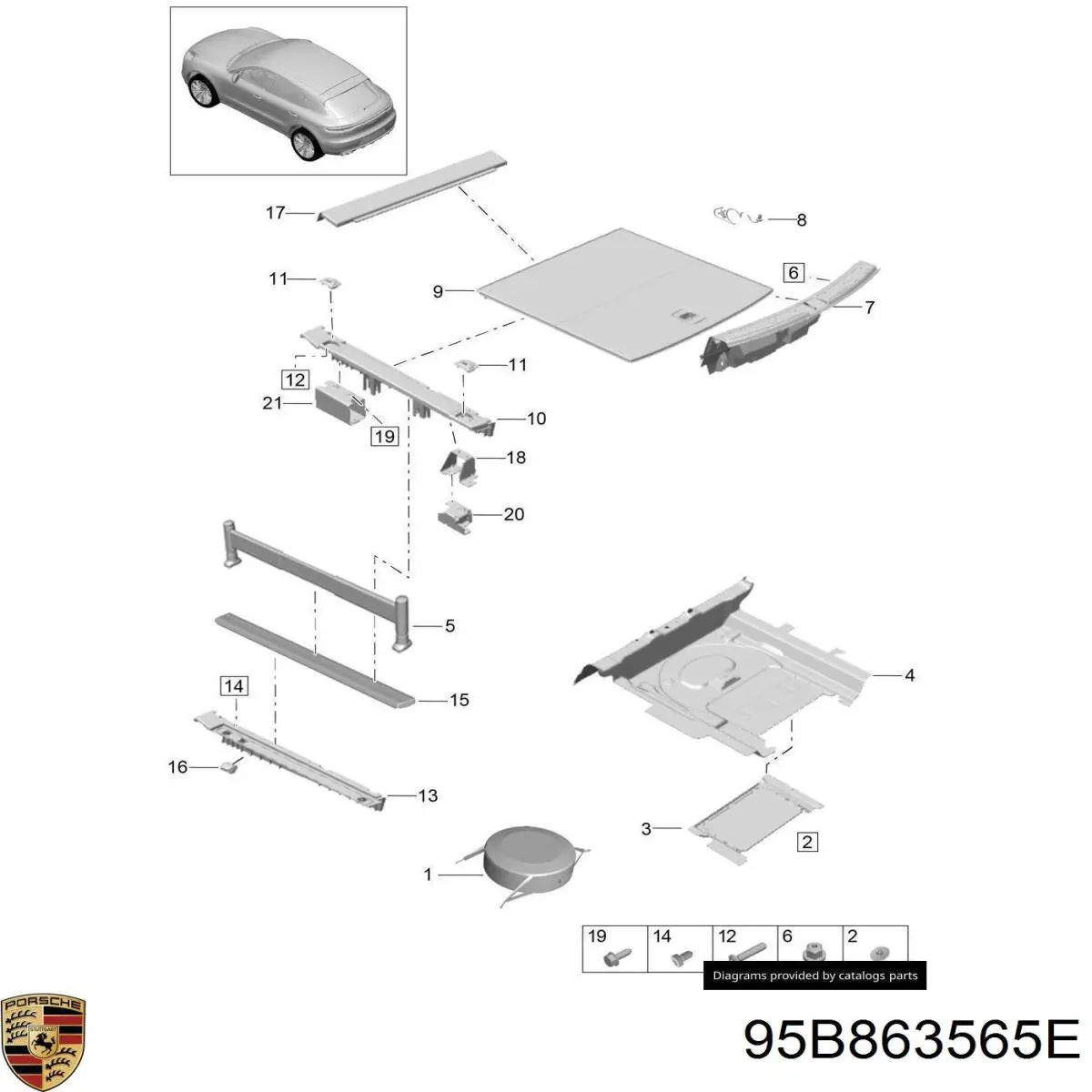  95B863565E Porsche