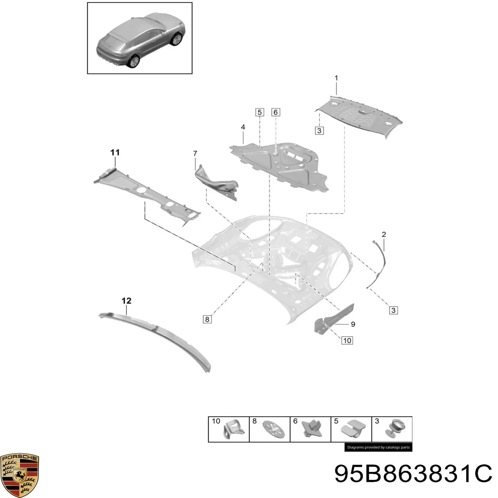 95B863831C Porsche 