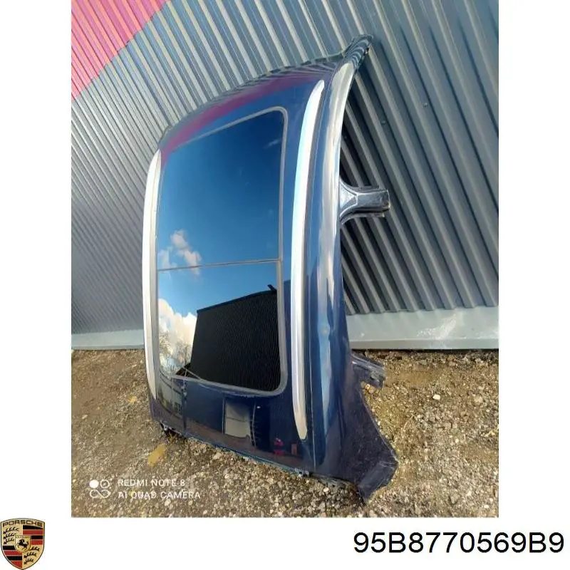 95B8770569B9 Porsche Скло люка даху
