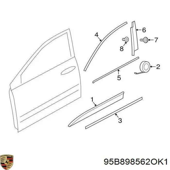  95B898562OK1 Porsche