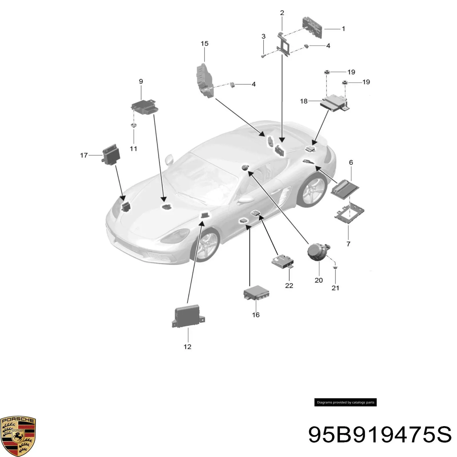 95B919475Q Porsche 
