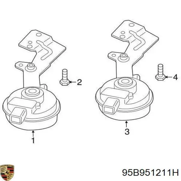 Купити 95B951211B Porsche 