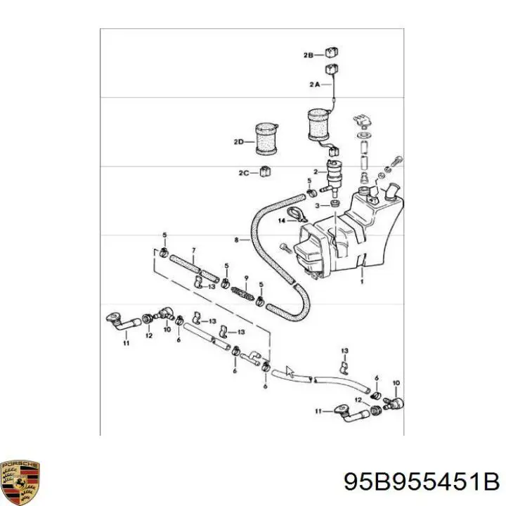 Купити 95B955451B Porsche 