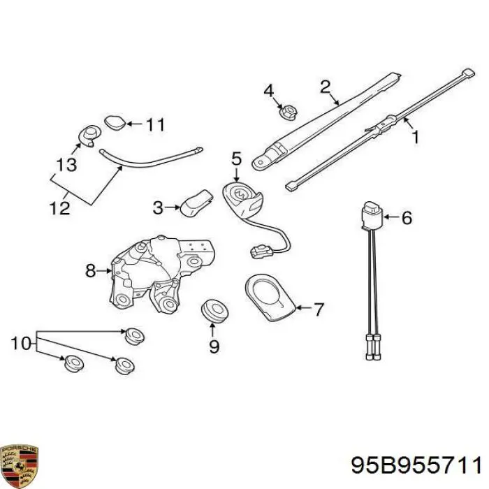 Задній механізм склоочисника VALEO 582668