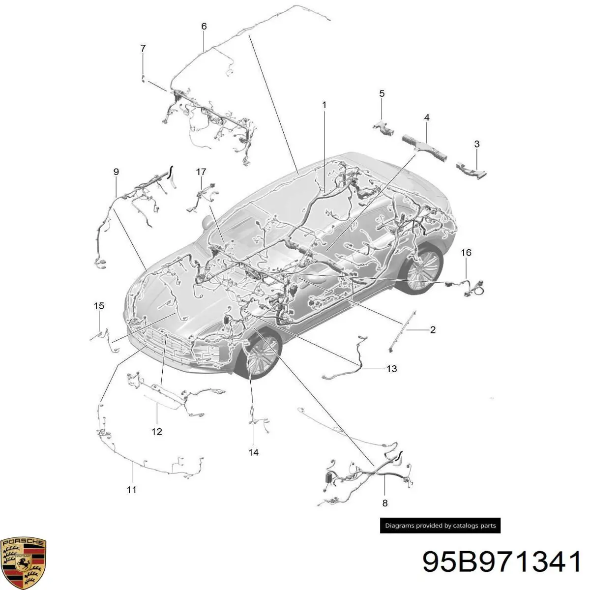95B971341 Porsche 