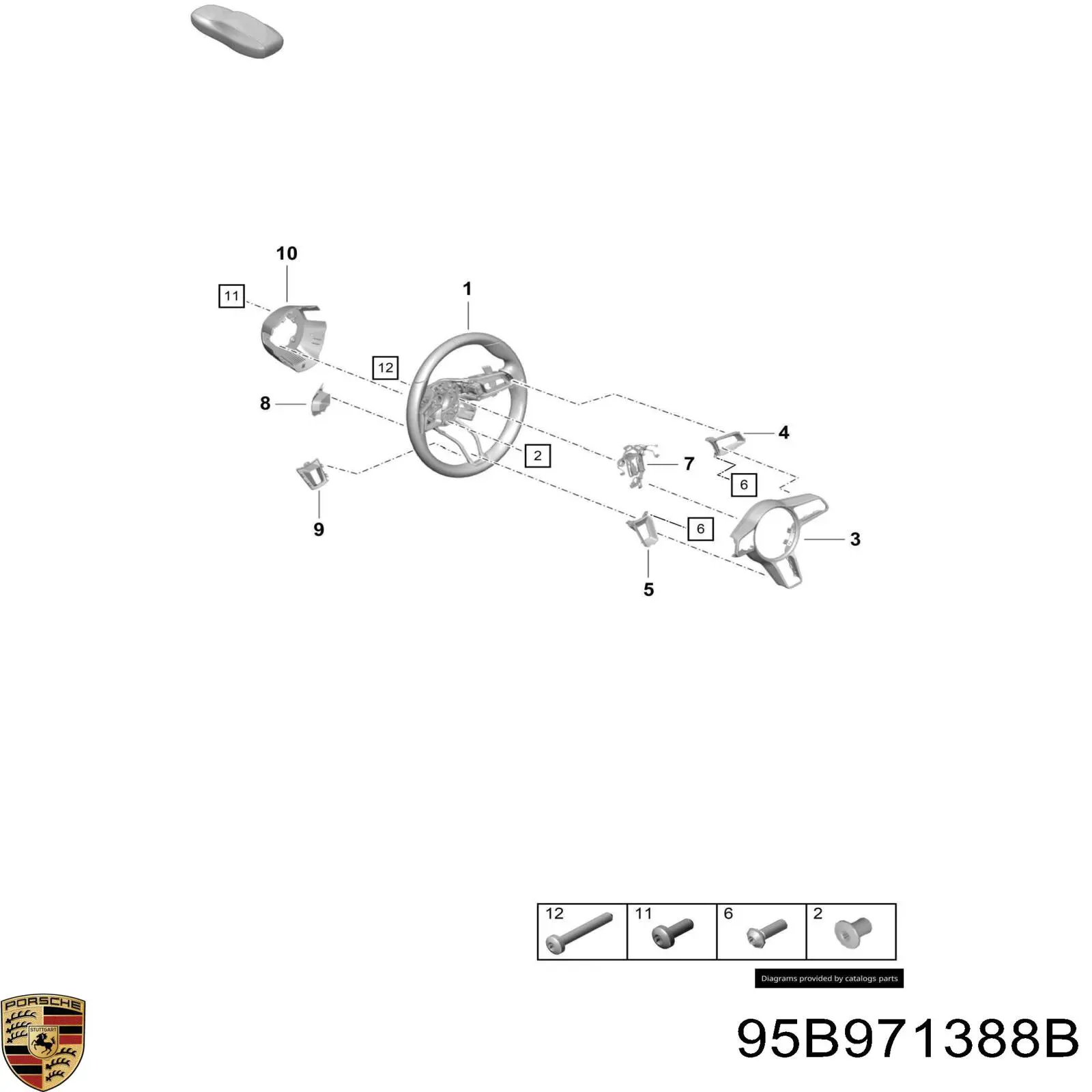 Купити 95B971388B Porsche 