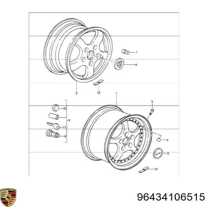  Porsche 96434106515