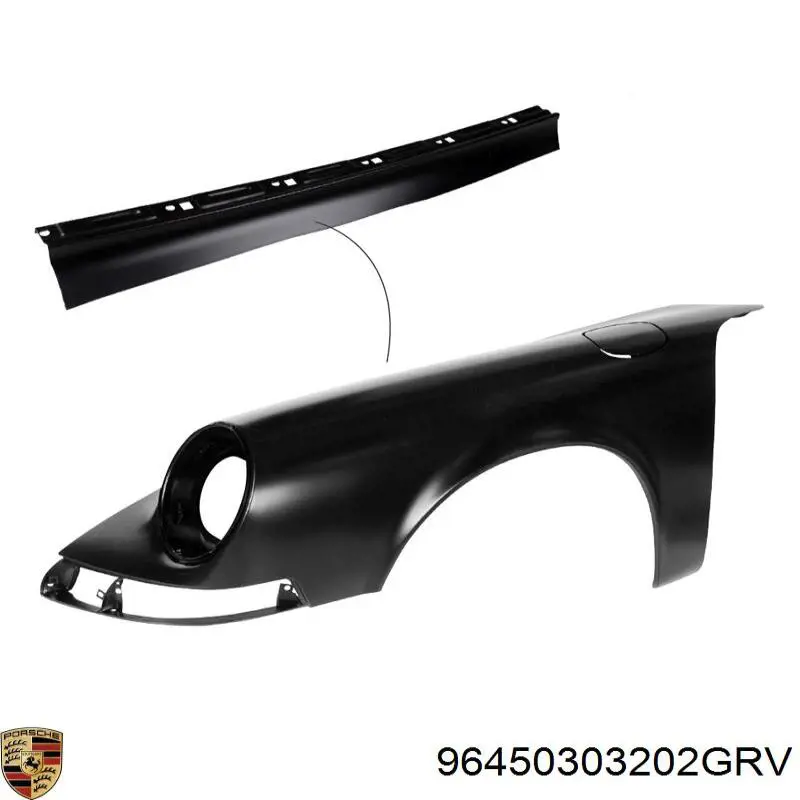 Купити 96450303202GRV Porsche Крила