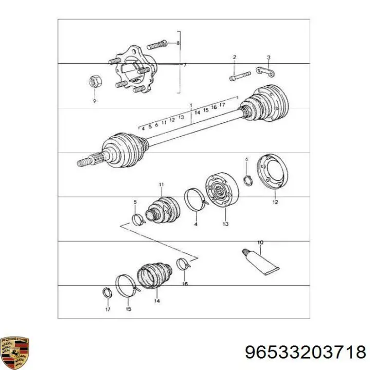 96533203718 Porsche 
