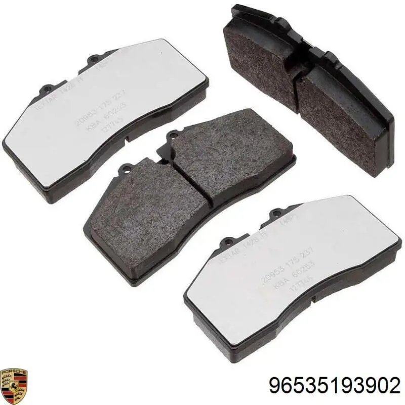 Купити 96535193902 Porsche Колодки гальмівні передні, дискові